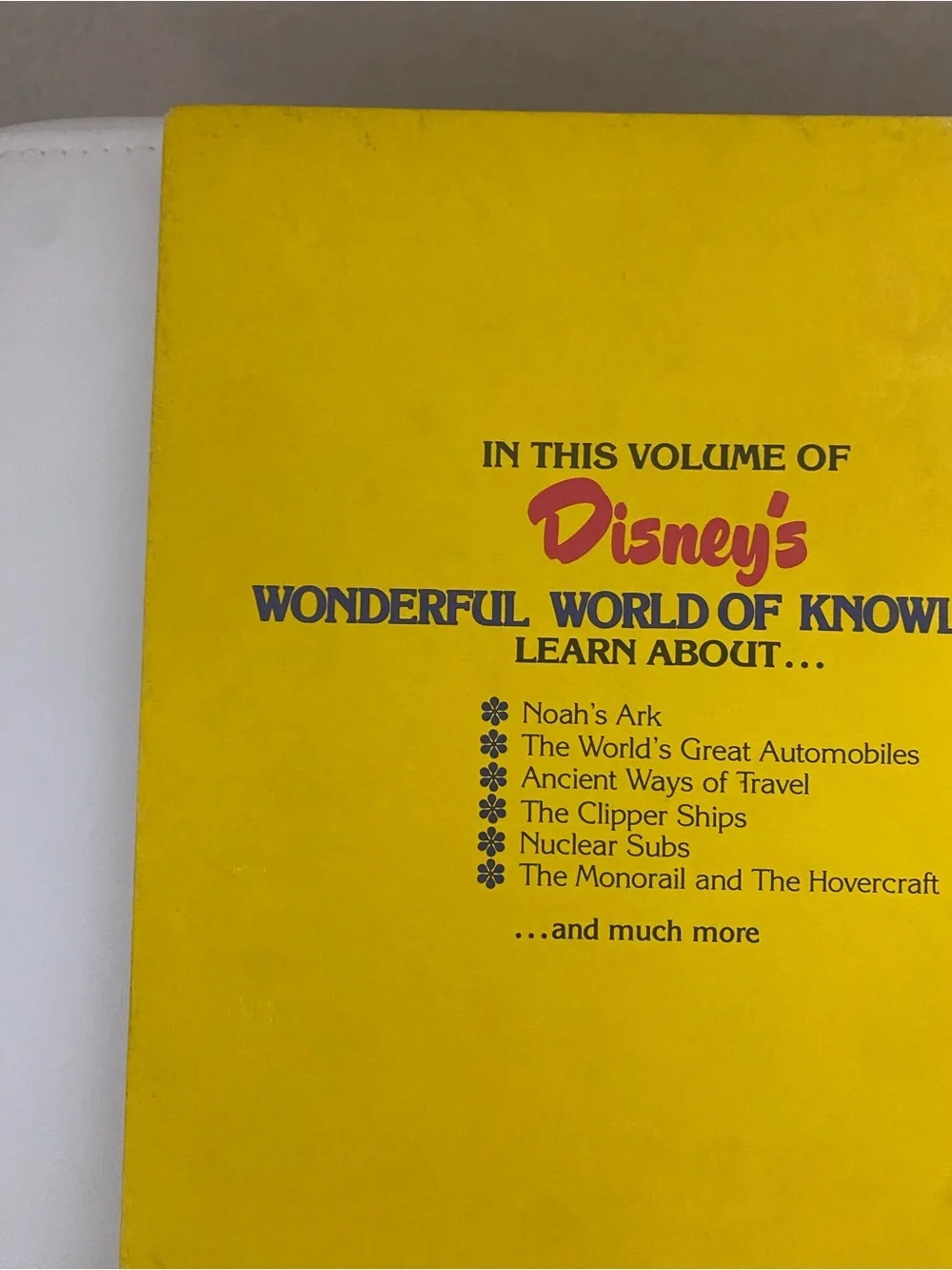 Vintage 1982 Disney's Wonderful World of Knowledge: Volume 4, Transportation